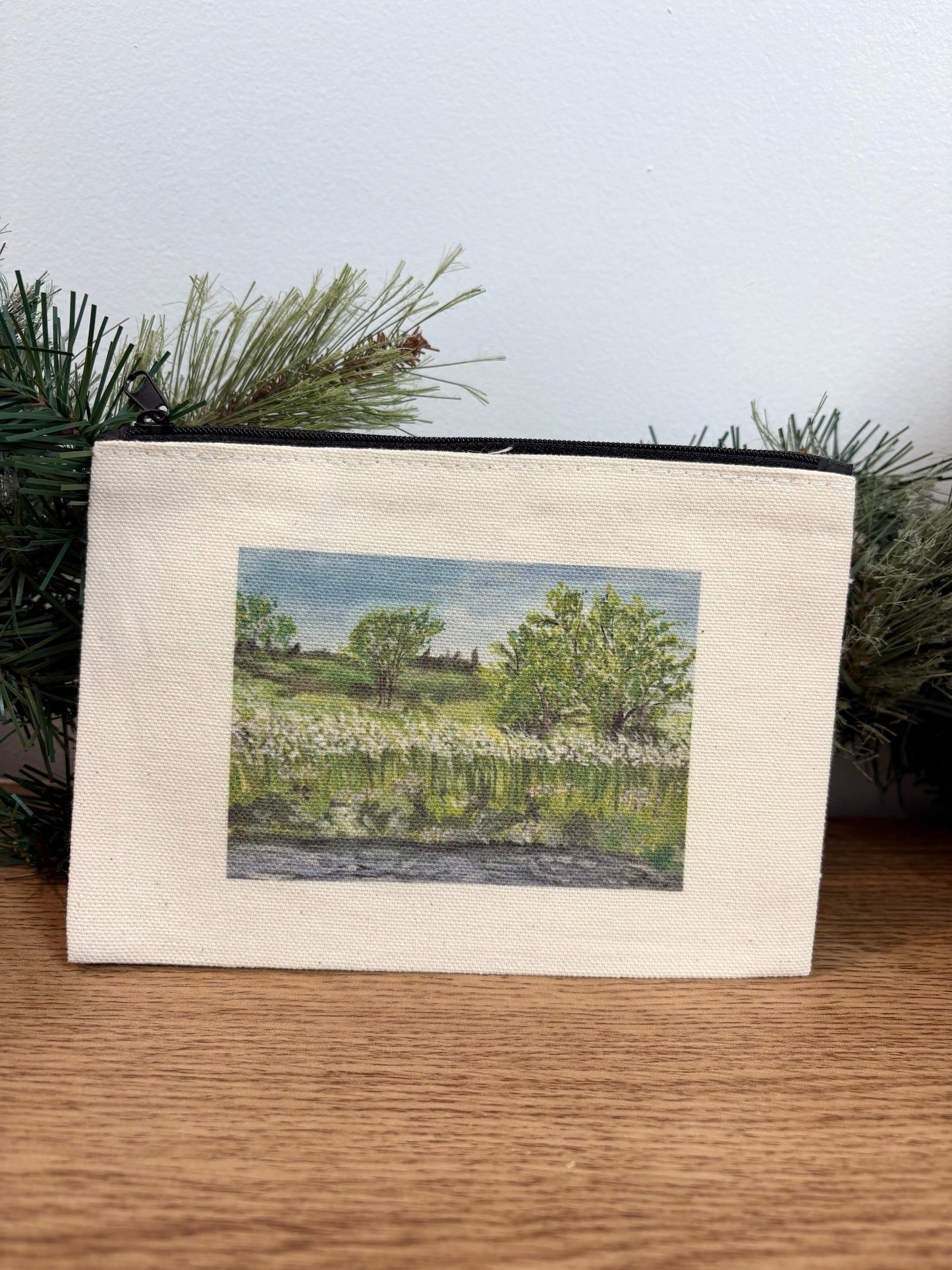 Odessa Canvas Zipper Pouch