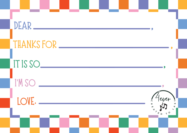 Kids Thank You Notes