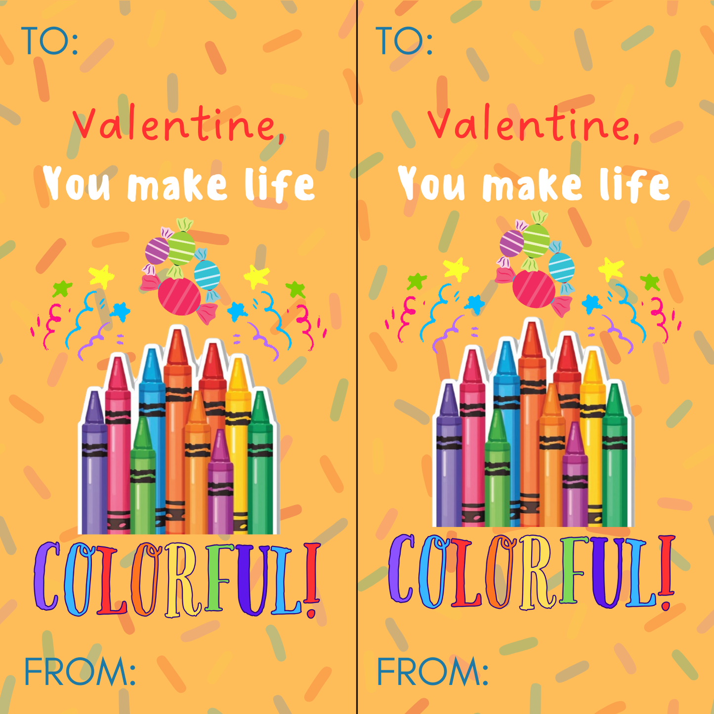 *PRE ORDER* "Life Colorful" Valentines