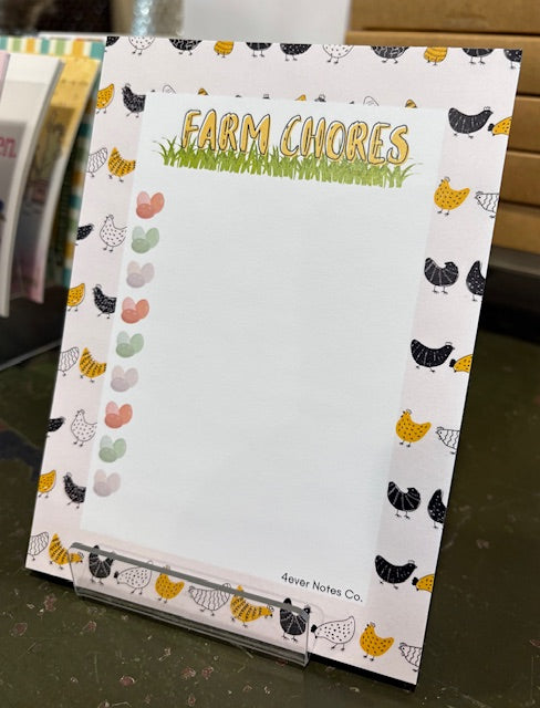 "Farm Chores" (notepad)