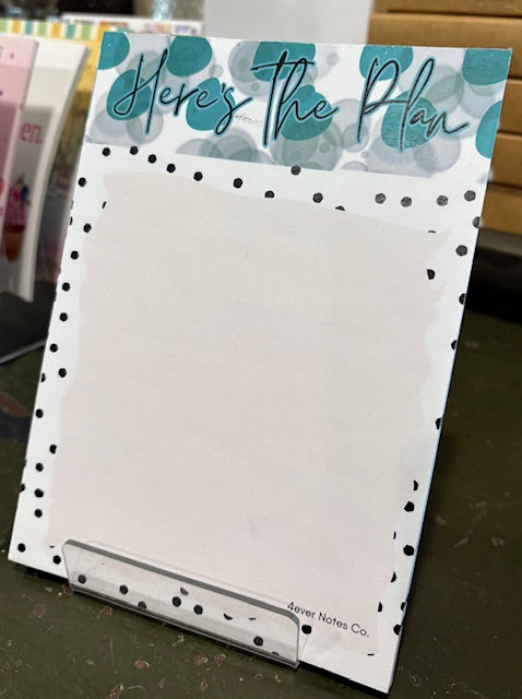 "Here's the Plan" (notepad)