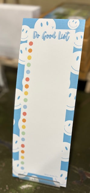 "Do Good List" (notepad)