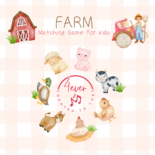 Farm Matching Game for Kids