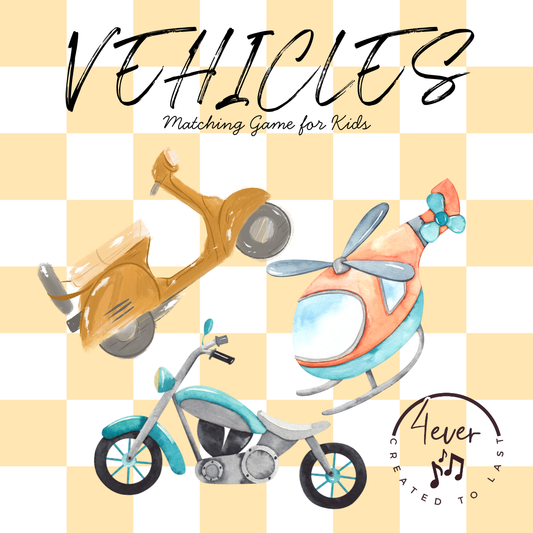 Vehicle Matching Game for Kids