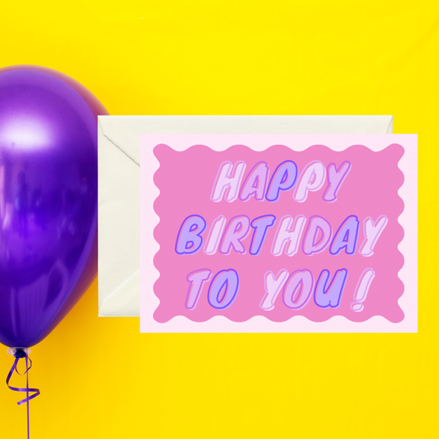 Happy Birthday (pink)