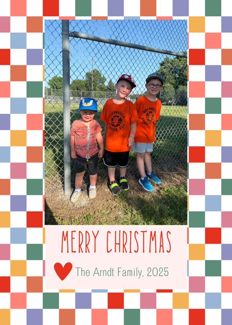 Checkered Merry Christmas-CUSTOM (PRE-ORDER)