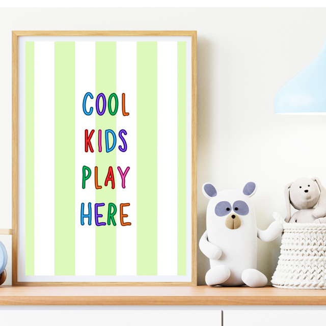 Cool Kids Play Here (print)