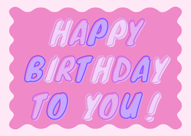 Happy Birthday (pink)