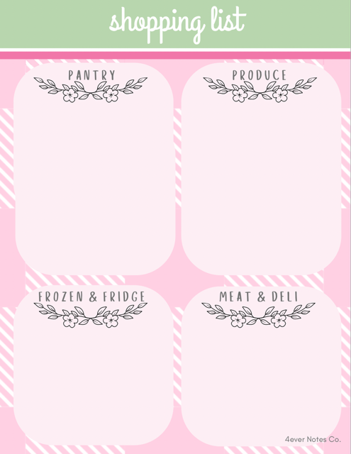 "Shopping List" (notepad)